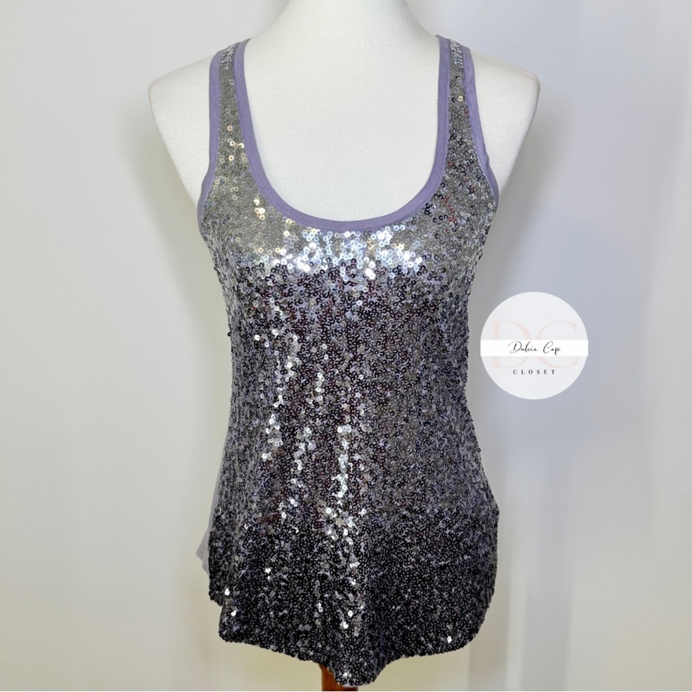 EXPRESS Woman’s Sequin Gradient Purple Size XS